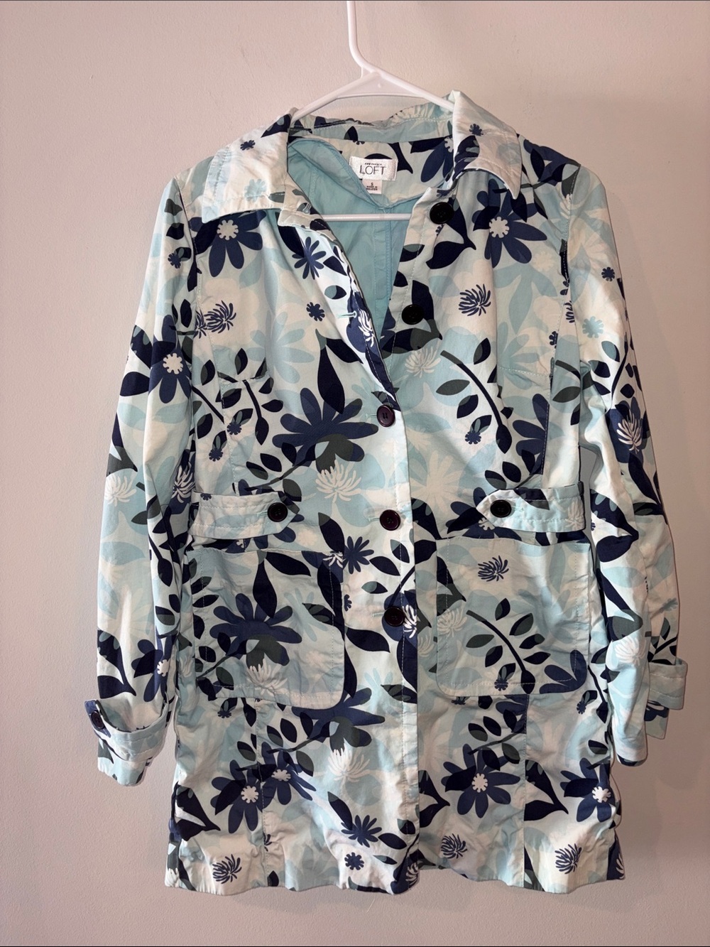 Loft Ann Taylor Floral Trench